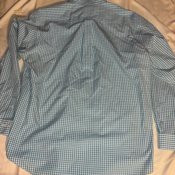 Brooks Brothers Mens L Gingham Check Non-Iron Supima Cotton Button Down Shirt - Picture 5 of 5